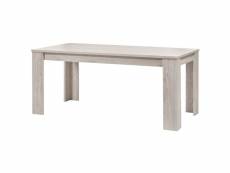 Galdric - table rectangulaire 180cm effet bois grisé
