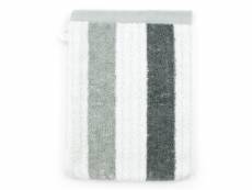 Gant de toilette 16x21 cm 100% coton 480 g/m2 classic stripes gris