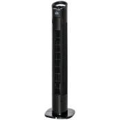 HOMCOM Ventilateur de colonne moderne 3 vitesses avec 70° d'oscillation poignée puissance 50W Ø 20 x 78,5 cm noir