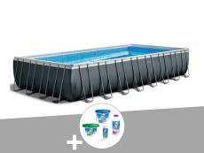 Kit piscine tubulaire Intex Ultra XTR Frame rectangulaire 9,75 x 4,88 x 1,32 m + Kit de traitement au chlore
