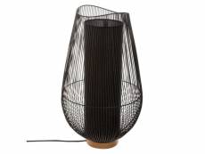 Lampe à poser design "keta" 60cm noir