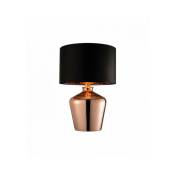 Lampe Waldorf, cuivre, avec abat-jour - Marron