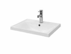 Ml-design lavabo en céramique blanc 51x15,5x41,5 cm