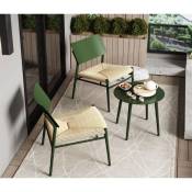 Modernluxe - Salon de jardin en aluminium - 2 fauteuils