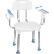 Naizy - Tabouret de douche 70-90cm Hauteur réglable Chaise de douche Tabouret de bain Aide à la douche Siège de douche antidérapant