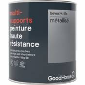 Peinture haute résistance multi-supports GoodHome argent Beverly Hills métallisé 0 75L