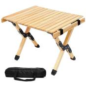Table pliante en bois Table Pique-nique 60×60×46cm
