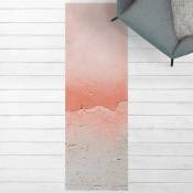 Tapis en vinyle - Pink Concrete In Shabby Look - Panorama Large Dimension HxL: 90cm x 30cm