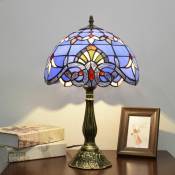 Tiffany Lampe Vitrail Lampe De Table 12X12X18 Pouces