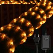 TolleTour Tube lumineux LED Extérieur/Intérieur Éclairage Tube lumineux Guirlande lumineuse 10M Jaune - Jaune
