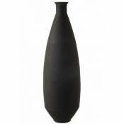 VASE OVALE VERRE MAT NOIR 80 cm Vase Haut Vase Haut - Noir