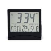 Xinuy - numérique lcd Bureau horloge température voyage réveil noir