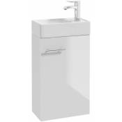 Allibert - Meuble lave-mains mike pack - 40 x 68 x 22 cm - blanc brillant - Blanc