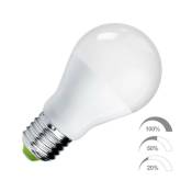 Ampoule led E27, 240º, 9W, Dimmable 100-50-20%, Blanc