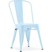 Chaise de salle à manger - Design industriel - Acier - Nouvelle édition - Stylix Bleu clair - Acier - Bleu clair