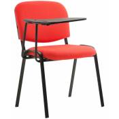 CLP - Chaise de conférence en tissu avec table de table en peluche variable différentes couleurs Couleur : Rouge