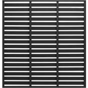Doc&et² - Panneau de clôture wpc 180x180 cm Noir - Noir