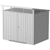 Duramax - Abri de jardin métal modern - 4,45m² - Mono pente - Aluminium blanc