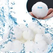 Filter Balls Boules filtrantes 700 g, balles filtrantes piscine pour filtre à sable-Blanc - Swanew