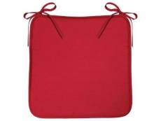 Galette de chaise "micro" 39x39cm rouge