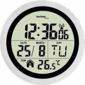 Groofoo - Radio Control Radio Control Clock Creative Home Réveil électronique Calendrier Perpétuel Horloge Murale Numérique Double Réveil Horloge