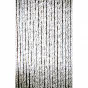 Lesli Living Rideau de porte chenille gris/blanc 90