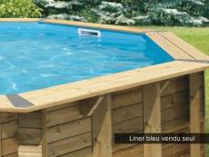 Liner seul pour piscine bois océa 6,10 x 4,00 x 1,30 m bleu