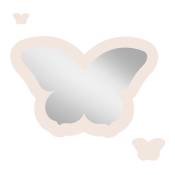 Miroir enfant papillon en acrylique ivoire 43x29,5