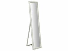 Miroir sur pied avec finition blanc antique l40xpr3xh170 cm