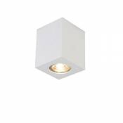QAZQA quba - Spot de plafond Design - 1 lumière - L 75 mm - Blanc - Design,Moderne - Éclairage intérieur - Salon I Chambre I Cuisine I Salle à manger