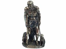 Statuette en polyrésine saint lazare de couleur bronze