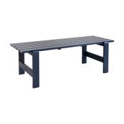 Table en pin laqué bleu métal 230 x 83 x 74 cm Weekday - Hay