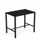Table haute Nova / 120 x 80 cm x H 105 cm - Acier - Emu noir en métal