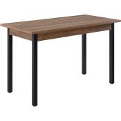 Table pour salle à manger cuisine cuisine 4 sièges conception moderne différentes couleurs Couleur : noix / noir