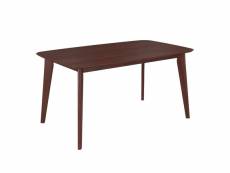 Table rectangulaire oman 6-8 personnes extensible en bois foncé 150-180 cm