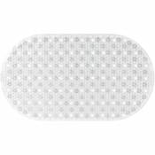 tapis de bain antidérapant gloss 39x69 transparent - transparent