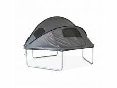 Tente de camping pour trampoline ø305cm (filet intérieur et extérieur) polyester. Traité anti uv. 2 portes. 4 fenêtres & sac de transport