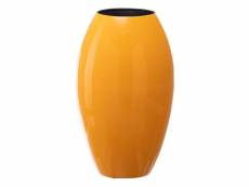 Vase 21,5 x 21,5 x 36 cm céramique jaune