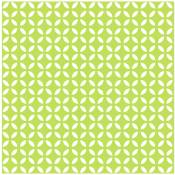 1001kdo - Lot de 20 serviettes papier geometrique vert