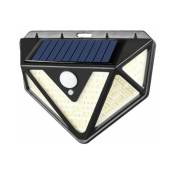 1pc)Lampe solaire d'extérieur, version améliorée avec capteur de mouvement solaire avec fonction d'alarme, 3 modes d'éclairage, grand angle de 270°,