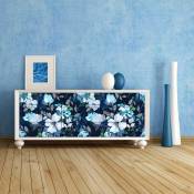 Ambiance-sticker - Sticker meuble tropical mokpo 40 x 60 cm - multicolore