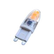 Ampoule G9, 1xCOB, 2W, 360°, dimmable, Blanc froid,
