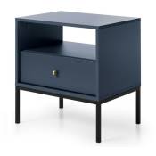 Bb-loisir - Table basse Chevet Bleu 54x39cm design moderne de haute qualité modèle Mono