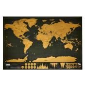 Carte du monde à gratter 82,5x59,5cm