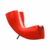 Chaise Felt chair / Marc Newson, 1993 - Fibre de verre - Cappellini rouge en plastique