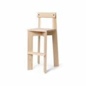 Chaise haute Ark / Chaise junior - Assise : H 53 cm - Ferm Living bois naturel en bois