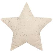 Coussin enfant Berlingot étoile beige 40x40cm - Atmosphera