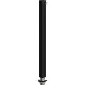 Creative Cables - Serre-câble cylindrique en métal long 15 cm avec tige, écrou et rondelle Noir - Noir