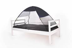 Deryan Tente de Lit 200 x 90 cm Système Pop-Up < 1 mm Moustiquaire Protège Votre Enfant Endormi des Insectes Sac de transport Inclus Gris BT