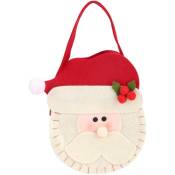Ersandy - Sac de bonbons, joli sac cadeau pour enfants de sac à main de sucrerie de Noël de Père Noël pour le Noël de Noël